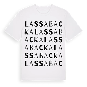 Lassabacka ordlek t-shirt – ekologisk bomull t-shirt från Pinshirt