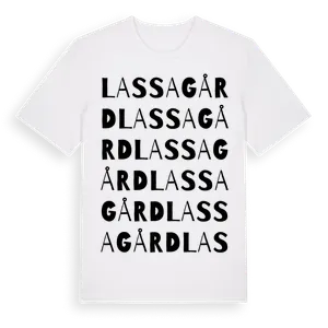 Lassagård ordlek t-shirt – ekologisk bomull t-shirt från Pinshirt