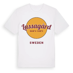 Lassagård cirkel t-shirt – ekologisk bomull t-shirt från Pinshirt