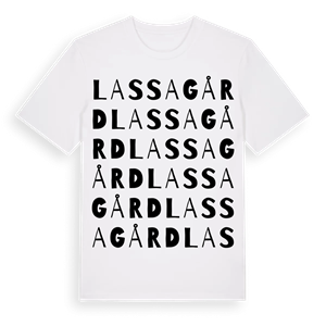 Lassagård ordlek t-shirt – ekologisk bomull t-shirt från Pinshirt