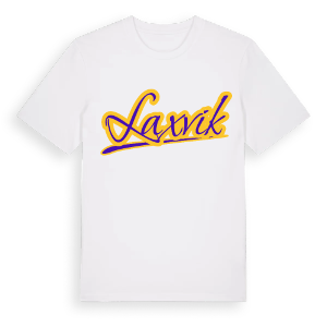 Laxvik baseball t-shirt – ekologisk bomull t-shirt från Pinshirt