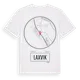 White t-shirt med Laxvik t-shirt