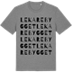 Mid Heather Gray t-shirt med Lekarebygget ordlek t-shirt