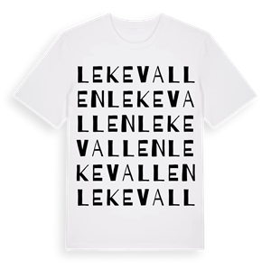 Lekevallen ordlek t-shirt – ekologisk bomull t-shirt från Pinshirt