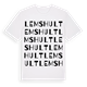 White t-shirt med Lemshult ordlek t-shirt