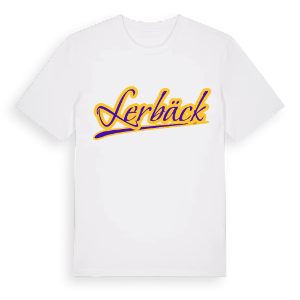 Lerbäck baseball t-shirt – ekologisk bomull t-shirt från Pinshirt