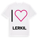 Jag älskar Lerkil t-shirt stort tryck