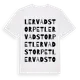 White t-shirt med Lervadstorpet ordlek t-shirt