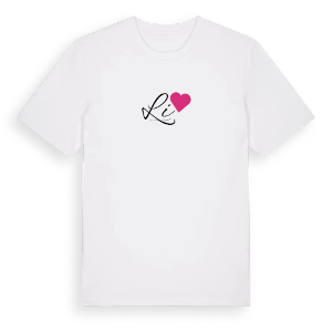 Li hjärta t-shirt – ekologisk bomull t-shirt från Pinshirt