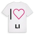 Jag älskar Li t-shirt stort tryck