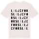 Vintage White t-shirt med Liljefors ordlek t-shirt