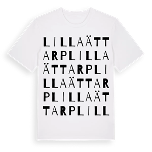 Lilla Ättarp ordlek t-shirt – ekologisk bomull t-shirt från Pinshirt