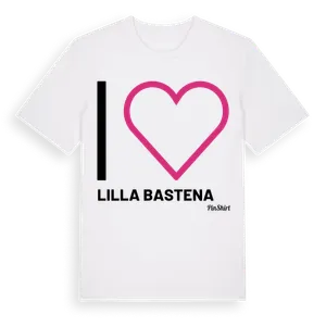 Jag älskar Lilla Bastena t-shirt stort tryck – ekologisk bomull t-shirt från Pinshirt
