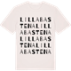 Vintage White t-shirt med Lilla Bastena ordlek t-shirt