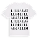 Lilla Bjällbo ordlek t-shirt