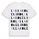 Lilla Bokelund ordlek t-shirt
