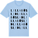 Blue Soul t-shirt med Lilla Böslid ordlek t-shirt