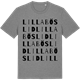 Mid Heather Gray t-shirt med Lilla Böslid ordlek t-shirt