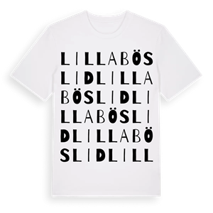 Lilla Böslid ordlek t-shirt – ekologisk bomull t-shirt från Pinshirt