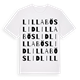 Lilla Böslid ordlek t-shirt