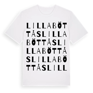 Lilla Böttås ordlek t-shirt – ekologisk bomull t-shirt från Pinshirt