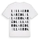 Lilla Brokared ordlek t-shirt