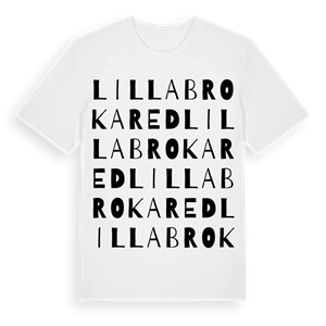 Lilla Brokared ordlek t-shirt – ekologisk bomull t-shirt från Pinshirt