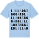 Blue Soul t-shirt med Lilla Dränggård ordlek t-shirt