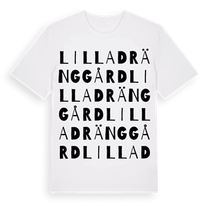 Lilla Dränggård ordlek t-shirt – ekologisk bomull t-shirt från Pinshirt