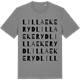Mid Heather Gray t-shirt med Lilla Ekeryd ordlek t-shirt