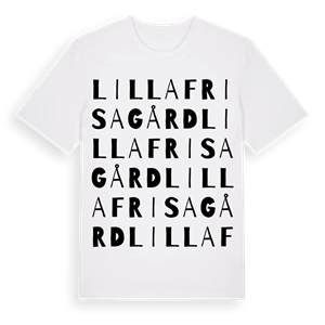 Lilla Frisagård ordlek t-shirt – ekologisk bomull t-shirt från Pinshirt