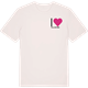 Vintage White t-shirt med Jag älskar Lilla Getinge t-shirt litet tryck