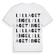 Lilla Getinge ordlek t-shirt