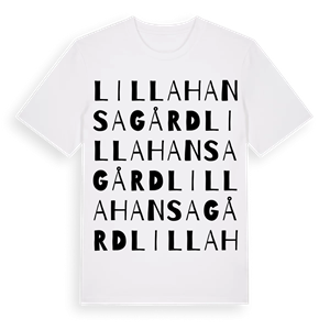 Lilla Hansagård ordlek t-shirt – ekologisk bomull t-shirt från Pinshirt