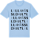 Blue Soul t-shirt med Lilla Hässlehult ordlek t-shirt
