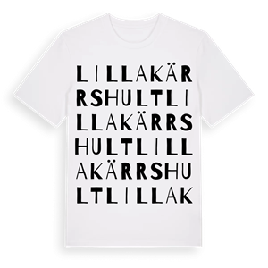 Lilla Kärrshult ordlek t-shirt – ekologisk bomull t-shirt från Pinshirt