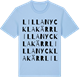Blue Soul t-shirt med Lilla Nycklakärr ordlek t-shirt