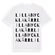 Lilla Nycklakärr ordlek t-shirt