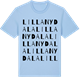 Blue Soul t-shirt med Lilla Nydala ordlek t-shirt