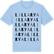 Blue Soul t-shirt med Lilla Rya ordlek t-shirt