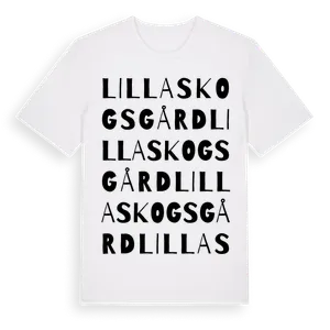 Lilla Skogsgård ordlek t-shirt – ekologisk bomull t-shirt från Pinshirt