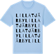 Blue Soul t-shirt med Lilla Tjärby ordlek t-shirt