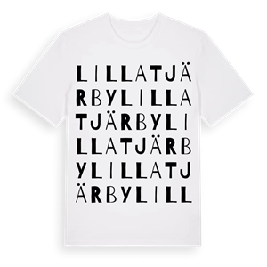 Lilla Tjärby ordlek t-shirt – ekologisk bomull t-shirt från Pinshirt