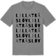 Mid Heather Gray t-shirt med Lilla Träslöv ordlek t-shirt