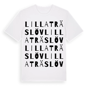 Lilla Träslöv ordlek t-shirt – ekologisk bomull t-shirt från Pinshirt