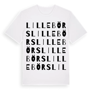 Lillebörs ordlek t-shirt – ekologisk bomull t-shirt från Pinshirt