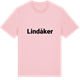 Pink Cotton t-shirt med Lindåker fetstil t-shirt