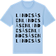 Blue Soul t-shirt med Lindesåsen ordlek t-shirt
