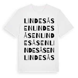 Lindesåsen ordlek t-shirt – ekologisk bomull t-shirt från Pinshirt