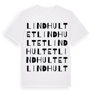 Lindhultet ordlek t-shirt – ekologisk bomull t-shirt från Pinshirt